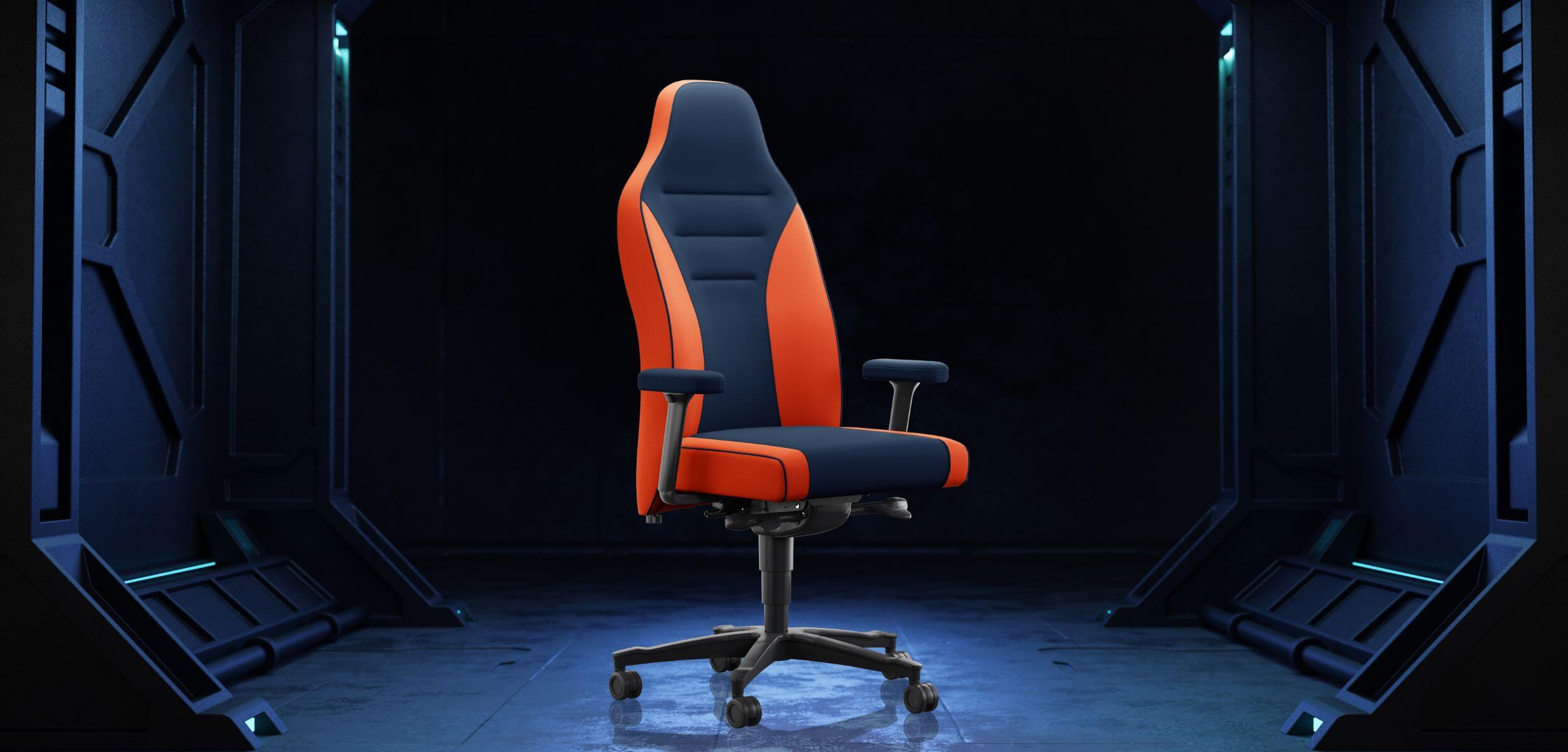 gaming stuhl orange blau