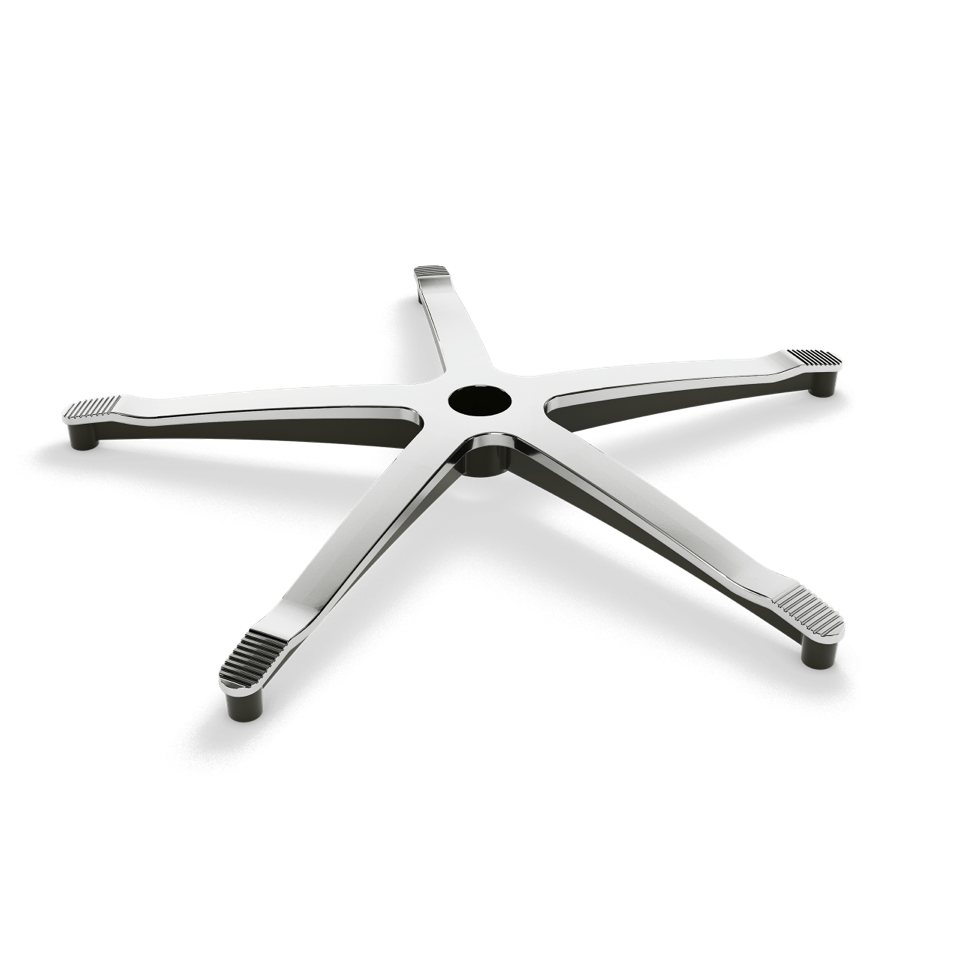 Poliertes Alu Fusskreuz